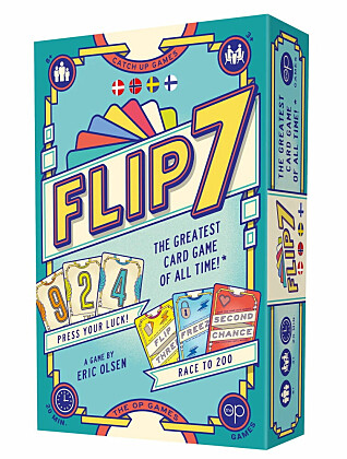 Flip 7 Omslag, kortspelet Flip 7