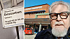 Bengt Sjöberg utanför sjukhusentrén till Centralsjukhuset.