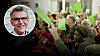 Omröstning på tidigare EFK-kongress. Infälld bild på debattören Ingemar Fhager.