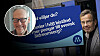 Bildmontage: Ulf Kristersson kliver ut ur ett tåg. Politisk annons för Moderaterna. Debattören Göran Lund.