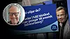 Bildmontage: Ulf Kristersson kliver ut ur ett tåg. Politisk annons för Moderaterna. Debattören Göran Lund.