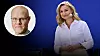 Ebba Busch. Infälld bild på debattören Jonas Segersam.