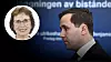 Biståndsminister Benjamin Dousa (M) presenterar stora omprioriteringar i Sidas regleringsbrev för 2026. Infälld bild på debattören Gudrun Brunegård.
