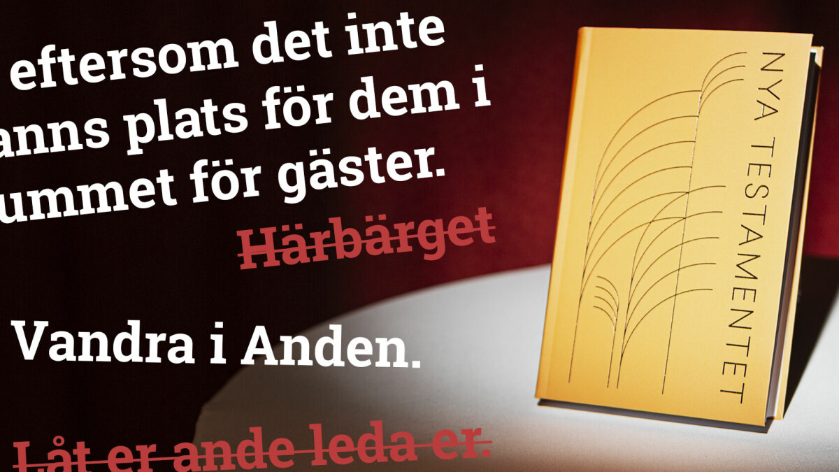 Här är den nya NT-översättningen: ”Det finns lite mer tuggmotstånd”