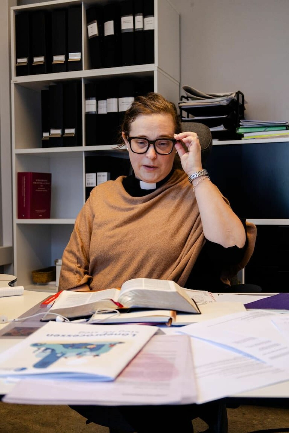 Ingrid Augrell, kyrkoherde i Bollnäs pastorat. Reportage i Bollnäs.
