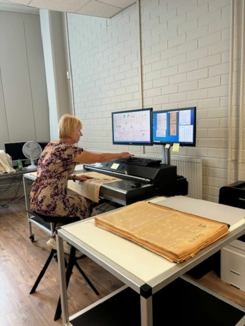 Digitaliseringen av arkivet genomfördes i Tallinn, Estland av företaget Zissor. Varje sida har lagats, strukits och scannats en och en. Digitalisering av arkivet, Tallinn, Estland. Genomfört av företaget Zissor.