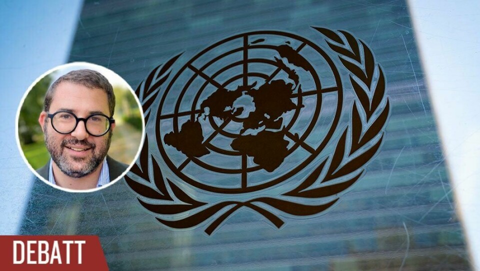 Man behöver inte vara sakkunnig för att konstatera att medlemmarna i “utredningskommissionen” brutit mot de mest basala FN-reglerna som avkräver opartiskhet, objektivitet och personlig integritet, skriver Martin Blecher. Symbolen för FN.