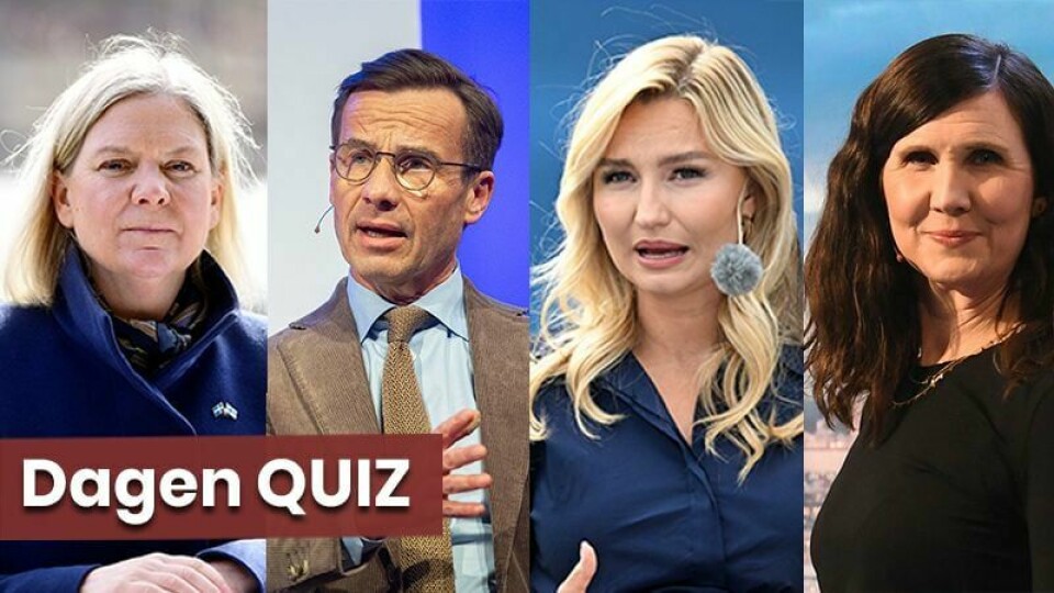 Dagens quiz om valet