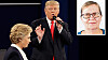 Talande kroppsspråk. Donald Trump var inte främmande för att använda klassiska härskartekniker i den andra debatten med Hillary Clinton.