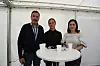 Paneldiskussion på Järvaveckan. Från vänster Roger Ekenstedt, dialogpolis, Anna Hjälm, projektledare i Svenska kyrkan, och Broula Bornohro Oussi, språkforskare och syrisk-ortodox kristen.