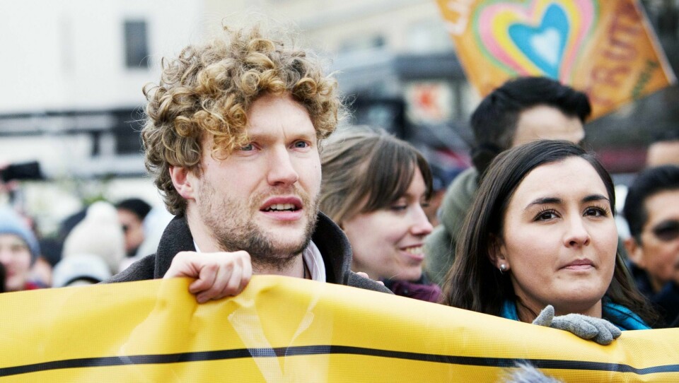 Filip Sjöström från Frihet Sverige arrangerade 'Tusenmannamarschen för frihet & sanning', en protestmarsch mot coronarestriktionerna. Filip Sjöström från Frihet Sverige arrangerade 'Tusenmannamarschen för frihet & sanning', en protestmarsch mot coronarestriktionerna.