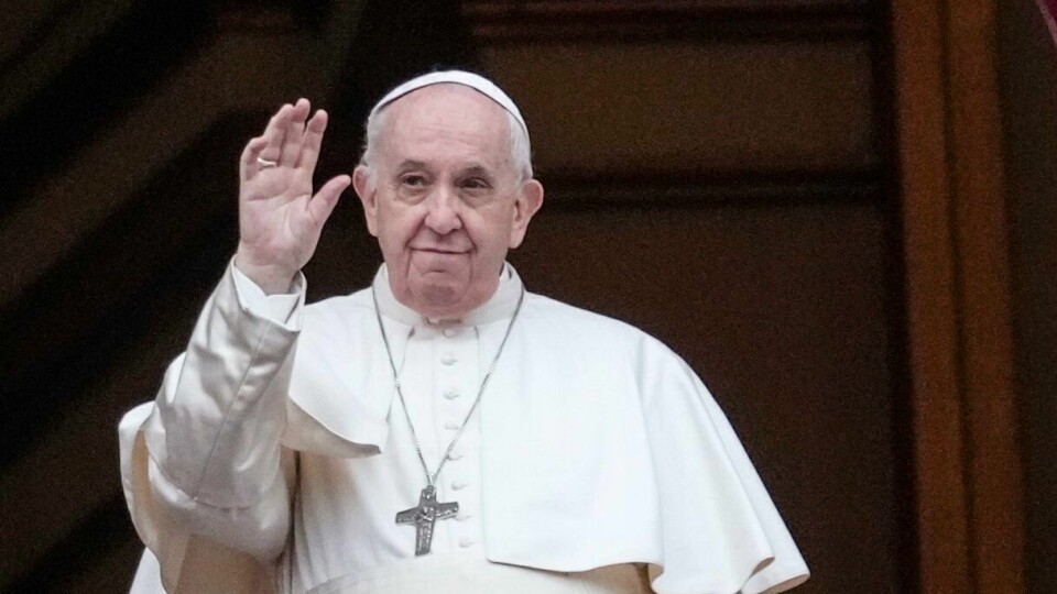Påve Franciskus ställer in resa till klimatkonferensen i Dubai 'med stor sorg'. Påve Franciskus.