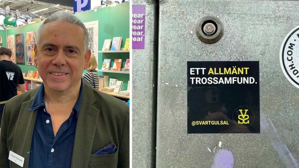 Christer Sturmark reagerar starkt på att AIK-fans får bilda ett trossamfund. Christer Sturmark, ordförande för Humanisterna.