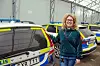Diakon Carola Störbäck jobbar ihop med polisen.