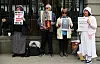 Leinster House, Dublin. Abortmotståndare har samlats för att protestera mot en ändring av Irlands abortlagar.