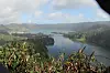 Lagoa Azul, en av de berömda tvillingsjöarna vid Sete Cidades.