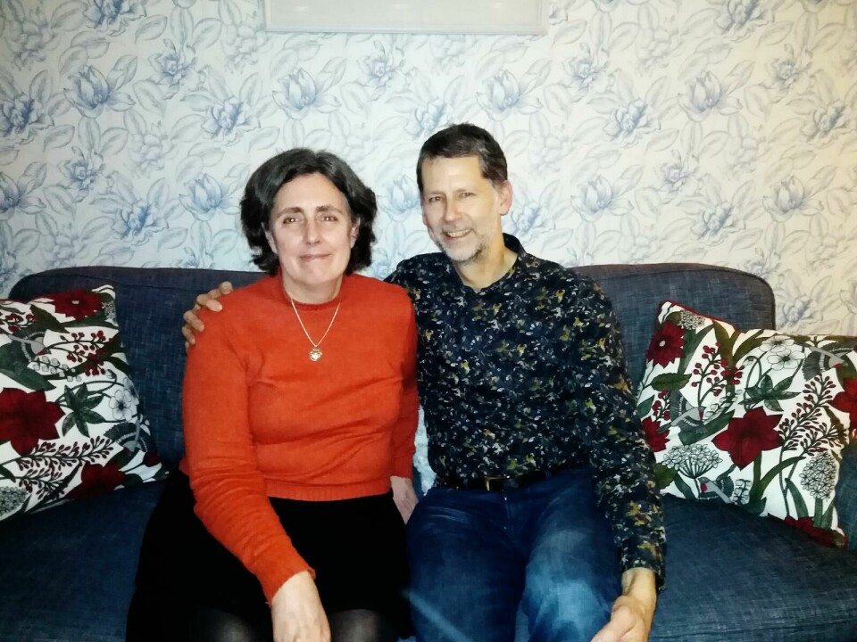Lynnita Bergström med maken Tomas. Lynnita Bergström med maken Tomas.
