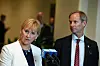 Utrikesminister Margot Wallström (S) och FN-ambassadör Olof Skoog.