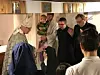 Välsignelse av syster Karin som installerades som priorinna, det vill säga högst beslutande, på Alsike kloster.