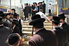 Trappan där minst 45 människor dog vid Meronberget, Israel.