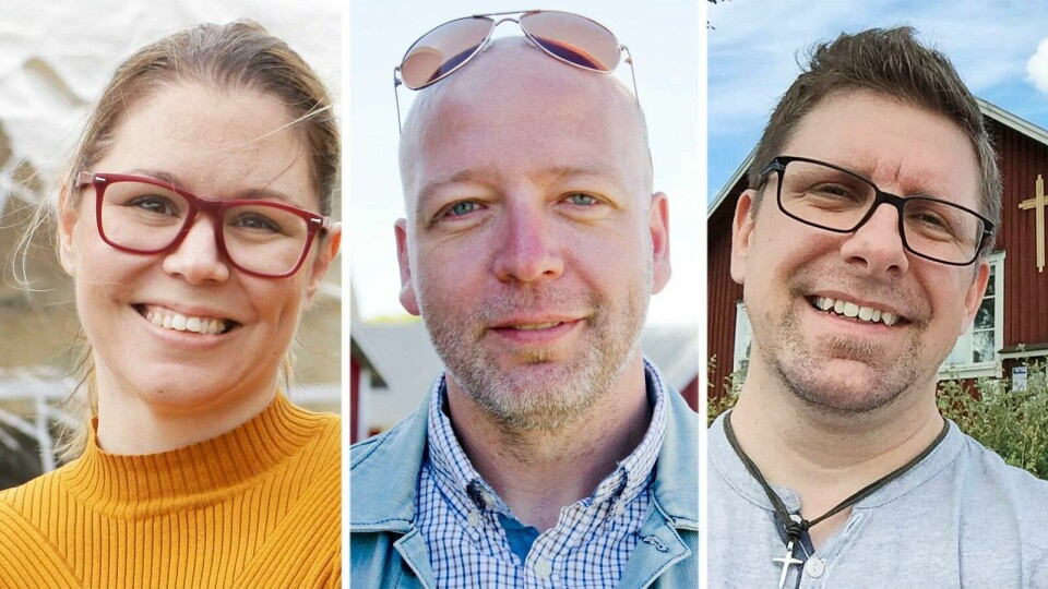 Pingstpastorerna Maria Flodin, Stefan Beimark och Mikael Hansson fick packa upp väskorna igen dagen före Pingst pastor-konferensen var tänkt att starta. Pingstpastorerna Maria Flodin, Stefan Beimark och Mikael Hansson fick packa upp väskorna igen dagen före Pingst pastor-konferensen var tänkt att starta.