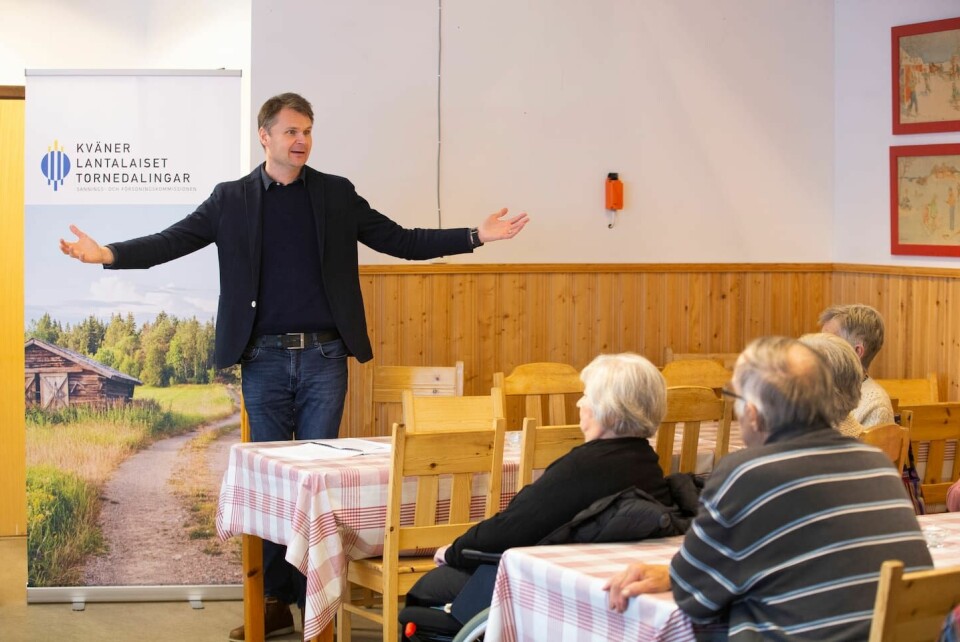 Stefan Aro, präst och sekreterare för Sannings- och försoningskommissionen för tornedalingar, kväner och lantalaiset. Stefan Aro, präst och sekreterare för Sannings- och försoningskommissionen för tornedalingar, kväner och lantalaiset.
