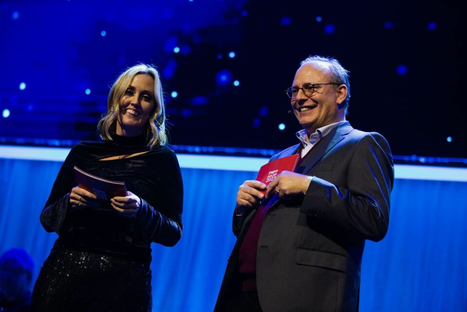 Galan leddes av Dagens chefredaktör Felicia Ferreira och skådespelaren Rasmus Troedsson. Dagengalan 2023 i Smyrna Frihamnskyrkan i Göteborg.