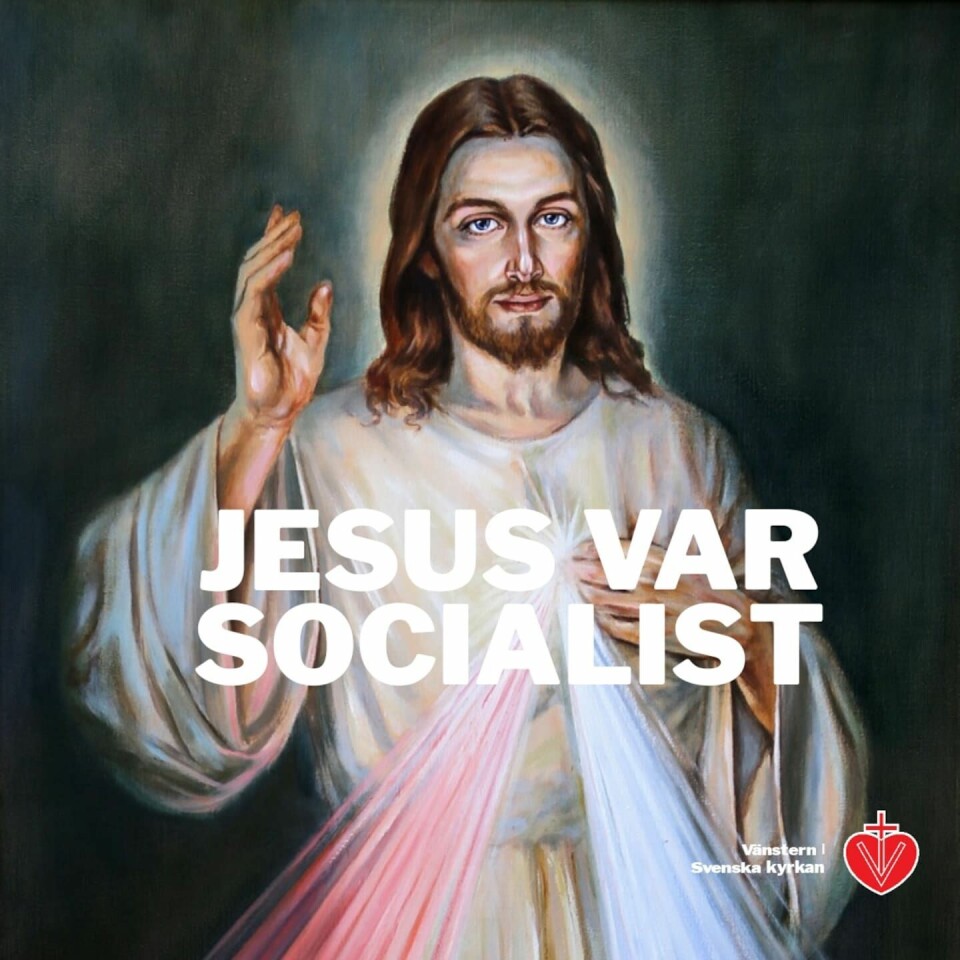 “Jesus var socialist”, utropar Vänstern i Svenska kyrkan (Visk) på Facebook som ett del av sitt försök att fånga röster i det stundande kyrkovalet. “Jesus var socialist”, utropar Vänstern i Svenska kyrkan (Visk) på Facebook som ett del av sitt försök att fånga röster i det stundande kyrkovalet.