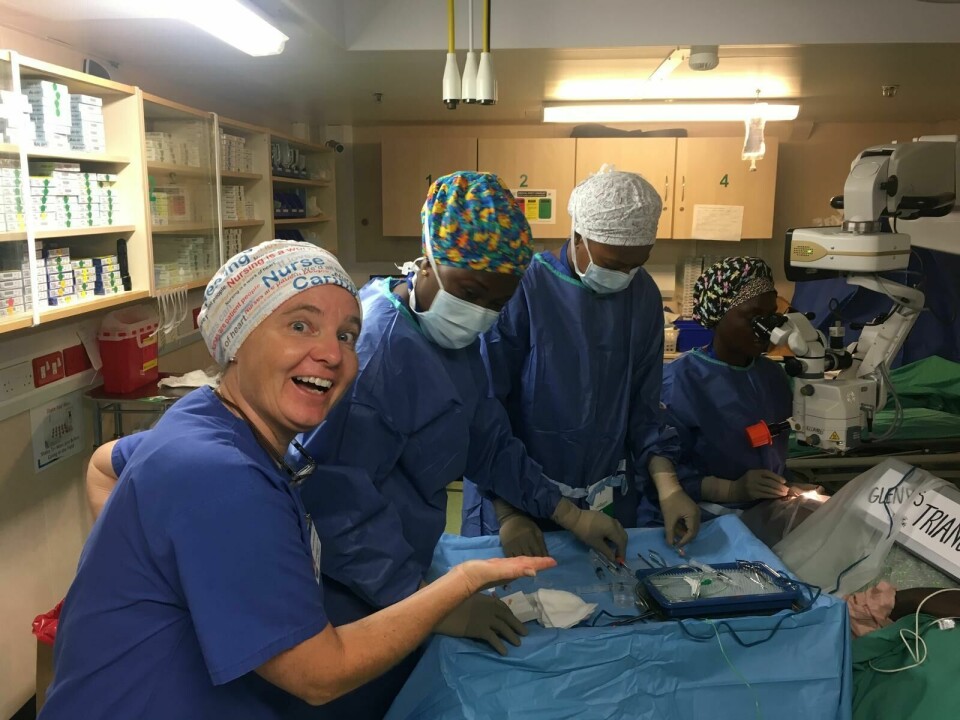 Mercy Ships har blivit som ett andra hem för Anneli Persson. Hon spenderar i snitt åtta månader om året på skeppet som har 450 besättningsmän. Mercy Ships har blivit som ett andra hem för Anneli Persson. Hon spenderar i snitt åtta månader om året på skeppet som har 450 besättningsmän.