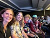 Frida Vikström, Maja Johansson och Tofte Eklöv vid IFES konferens i Jakarta, Indonesien, augusti 2023.