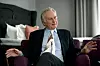 Den brittiske evolutionsbiologen och författaren Richard Dawkins på besök i Stockholm 2015.