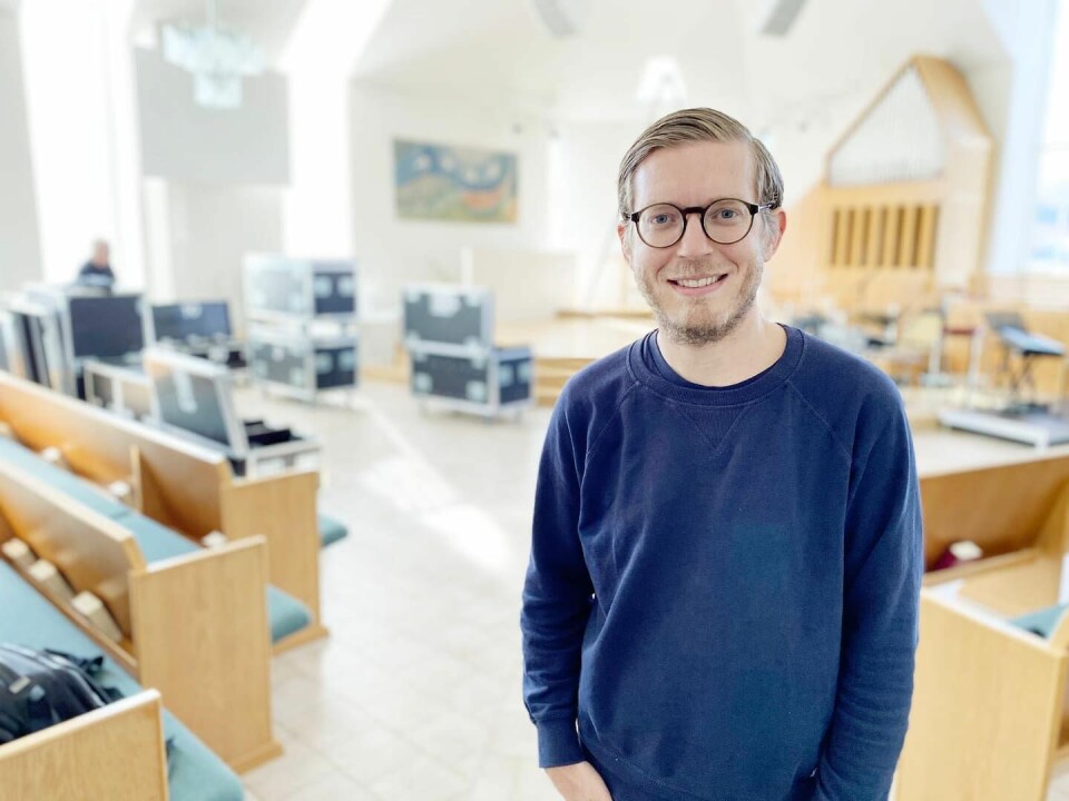 David Hjelmqvist, pastor i Equmeniakyrkan i Hovslätt. David Hjelmqvist, pastor i Equmeniakyrkan i Hovslätt.