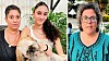 SHEFAYIM. Roni Lupu och dottern Sahar tillsammans med hunden Chicita. Rotem Holin, överlevande från Kfar Aza, vilar ut på hotell i centrala Israel.