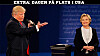 Donald Trump och Hillary Clinton i nattens debatt.
