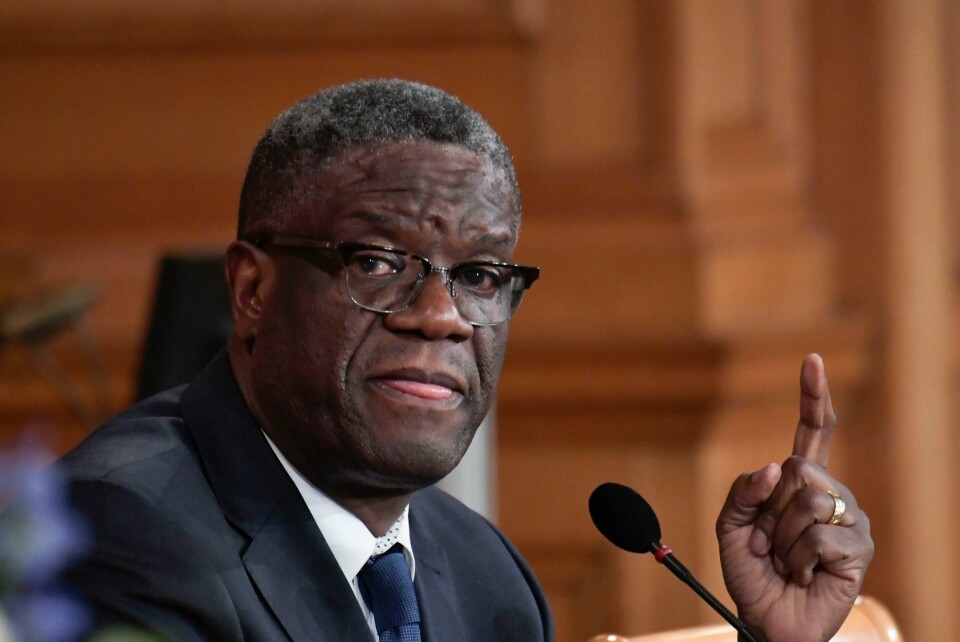 Nobels fredspristagare Robert Mukwege då han besökte Sverige för några år sedan.