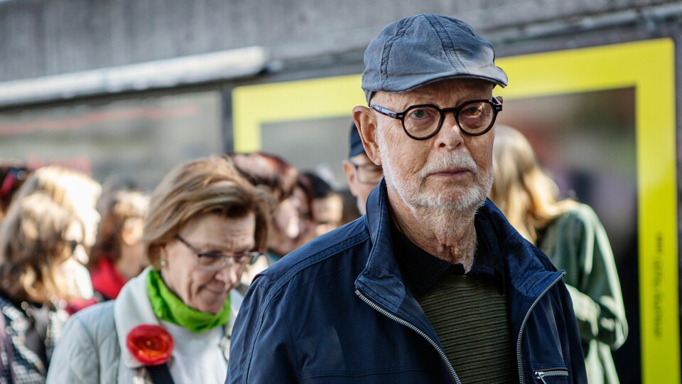 K.G. Hammar, tidigare ärkebiskop i Svenska kyrkan. K.G. Hammar, tidigare ärkebiskop i Svenska kyrkan, deltog i klimatmarschen.