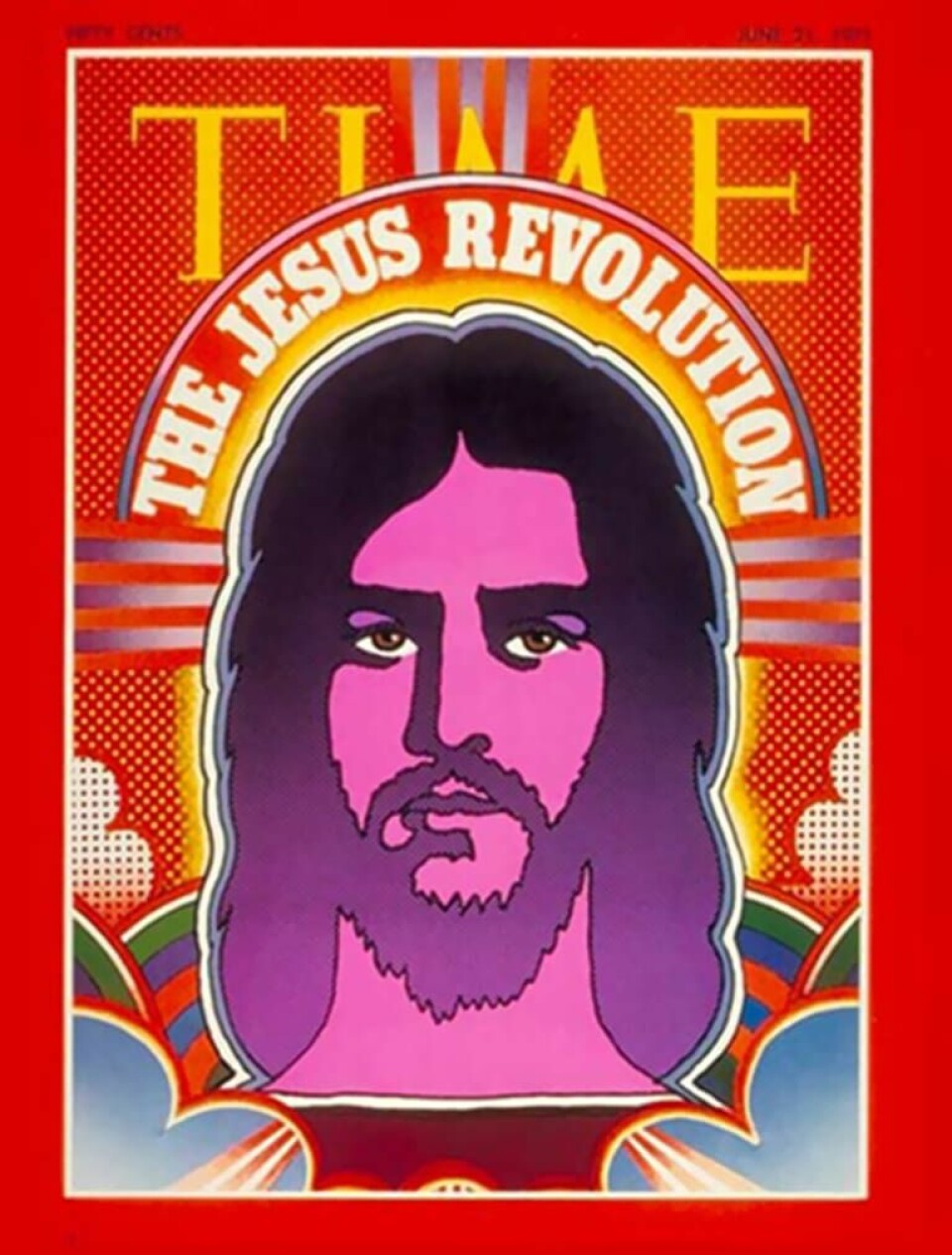 Omslaget på TIME Magazine i juni 1971, som pastor Stanley Sjöberg läste. TIME Magazine Cover: The Jesus Revolution - June 21, 197