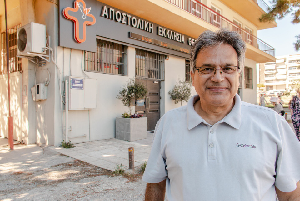 Pastorn Paul Demetriades i Apostolic church of Thessaloniki. Svenska pingstpastorer resa till Thessaloniki och Filippi (i nuvarande Grekland).
