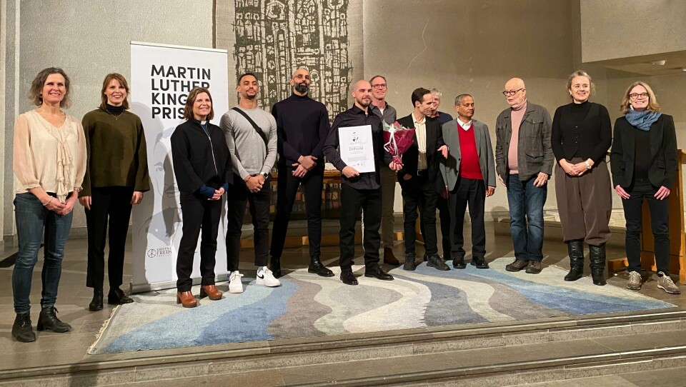 Nicolas Lunabba fick Martin Luther King-priset förra året via en ceremoni i Norrmalmskyrkan i Stockholm. I år är prisutdelningen flyttad till en okänd plats. Nicolas Lunabba, årets Martin Luther King-pristagare.