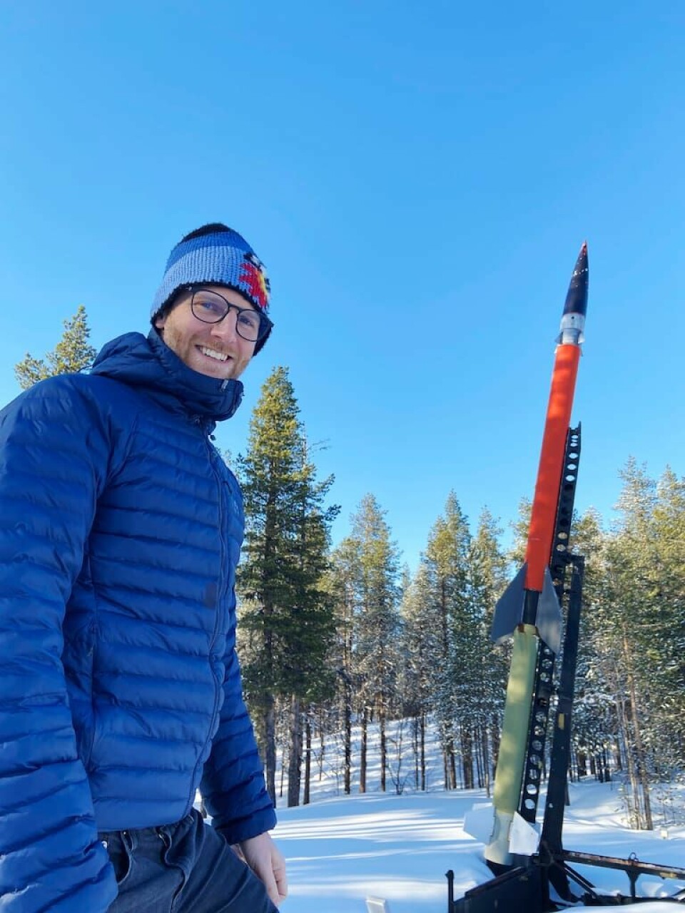 Simon Westerlund. Simon Westerlund på esrange kiruna.