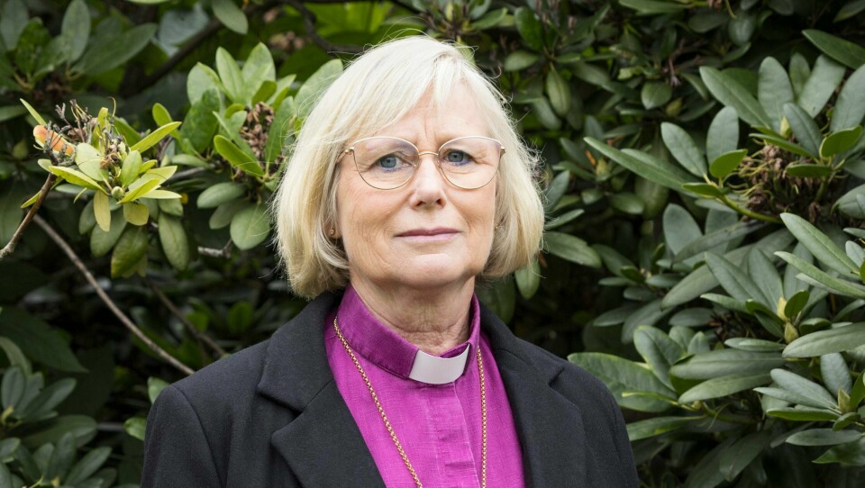 Biskop Susanne Rappmann i Göteborg. Biskop Susanne Rappmann i Göteborg.
