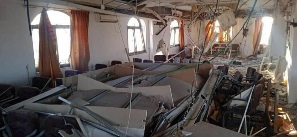 Baptistkyrkan i Gaza har fått stora skador under det pågående kriget. Baptistkyrkan i Gaza har fått stora skador under det pågående kriget.