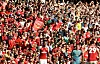 Arsenals fans i en match på Emirates mot Burnley.