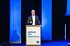 Partiledare Johan Pehrson under Liberalernas landsmöte på Linköping Konsert & Kongress.