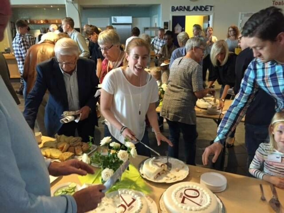 Dagens jubileumsfirande i Kungsportskyrkan i Huskvarna. Dagens jubileumsfirande i Kungsportskyrkan i Huskvarna.