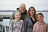 Från vänster: Lilly, Ulrik, Paula och Svea Alderblad drar till Östafrika i januari.