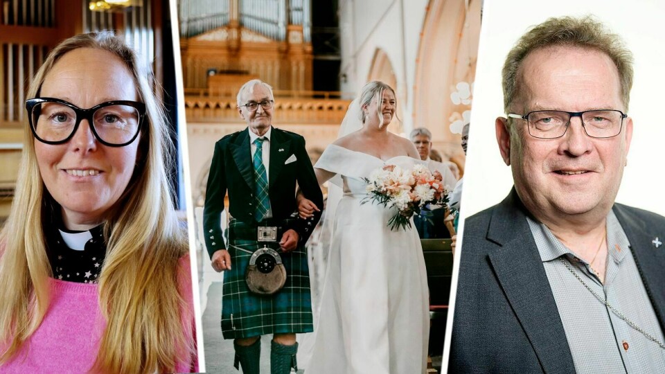 'Brudöverlämning motsvarar inte vår människosyn', står det i Sara Waldenfors (S) motion om vigslar i Svenska kyrkan. Leif Nordlander, Frimodig kyrka motsätter sig förslaget. Nygifta Elise Ralston Samuelson valde i somras att gå till altaret med sin pappa: “För oss var det viktigt”. Brudöverlämning motsvarar inte vår människosyn, står det i Sara Waldenfors (S) motion om vigslar i Svenska kyrkan. Leif Nordlander, Frimodig kyrka motsätter sig förslaget.