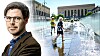 Avsvalkande. Två barn leker i fontänen vid Götaplatsen i Göteborg när värmeböljan slog till. Men klimat­frågans aktualitet avgörs inte av den senaste tidens väder, betonar Joel Halldorf.