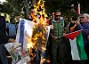 PROTEST. En israelisk flagga bränns i Libanon. När samma flagga brändes i Tyskland under en demonstration väckte det starka reaktioner, och nu reagerar politikerna.