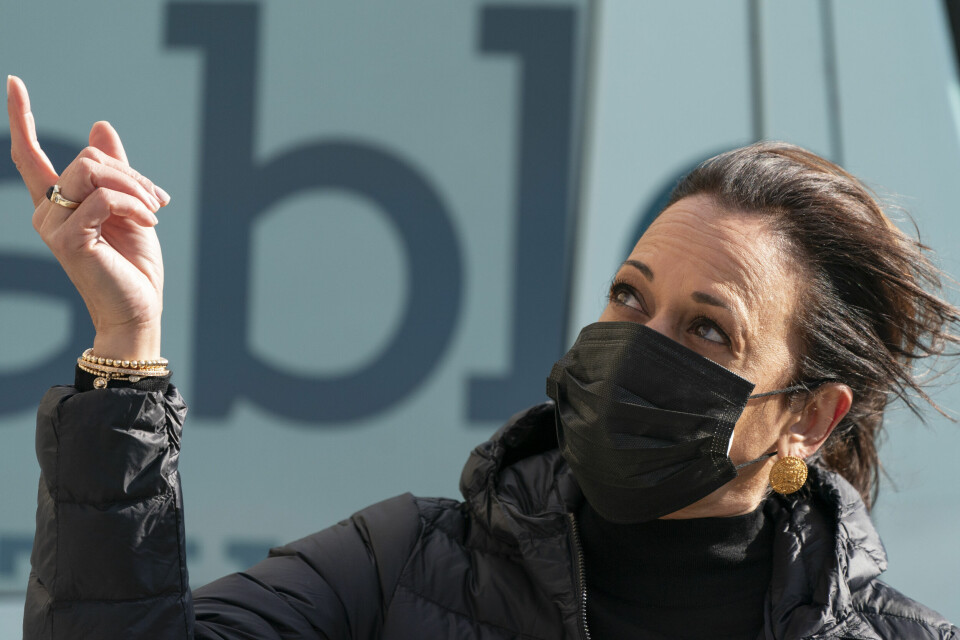 Kamala Harris laddar inför ceremonin den 20:e januari då hon blir USA:s nya vicepresident.